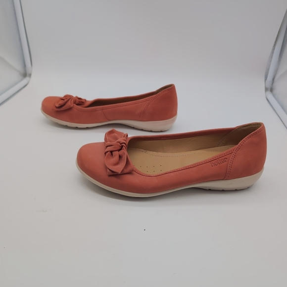 Hotter Jewel sz 8 Elegant Women's Bow Flats pink Comfort Concepts - Picture 5 of 9